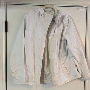 The North Face White Hooded Womens Rain Jacket